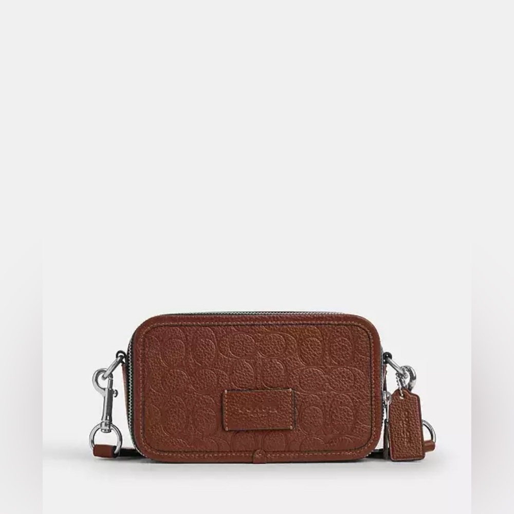 NWT Coach Wyatt Crossbody Bag Signature Vintage Brown CDP87 MSRP$328.00